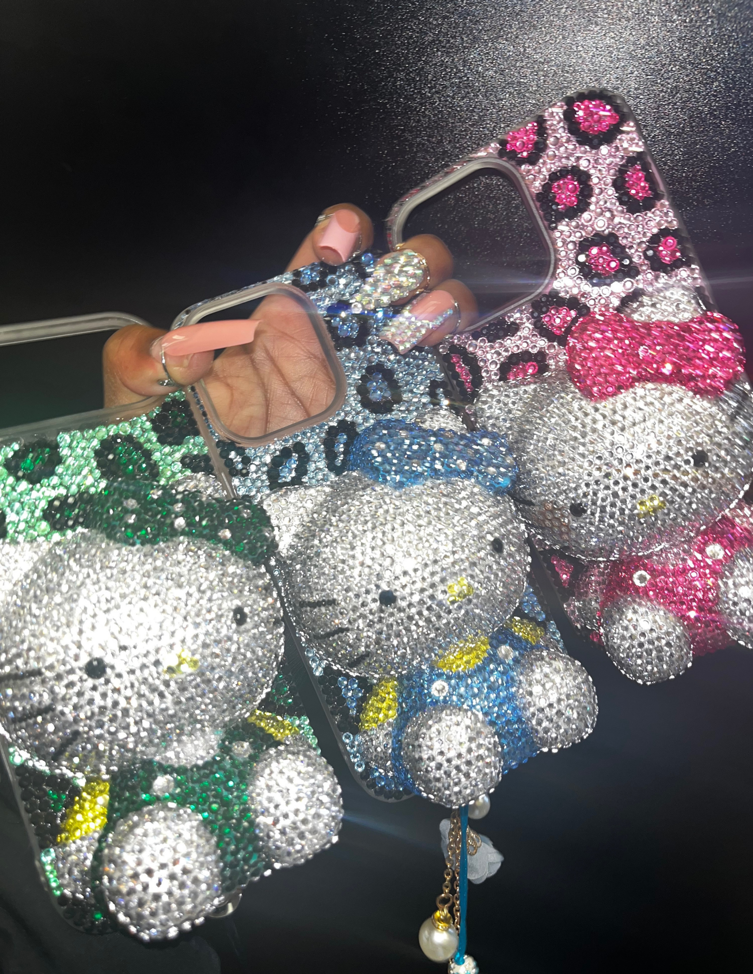Hello Kitty diamond rhinestone phone cases