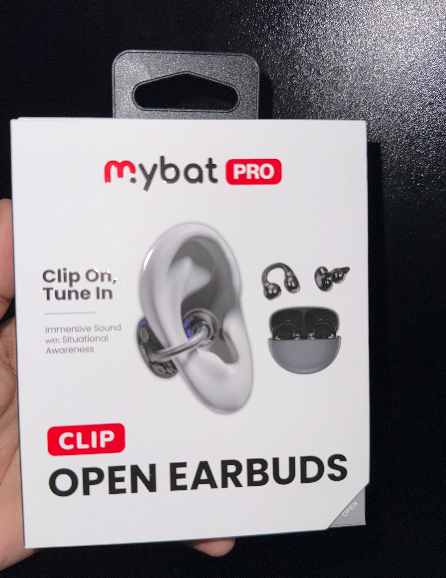 Open-ear wireless earbuds