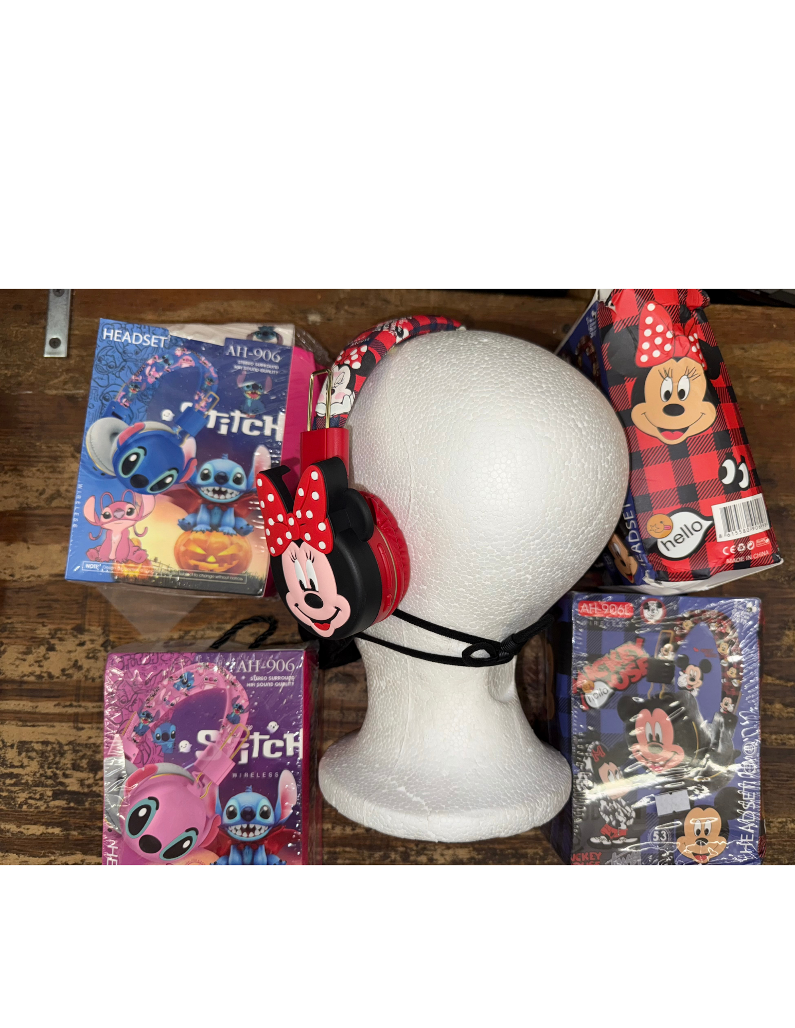 Character bluetooth headphones and earphones